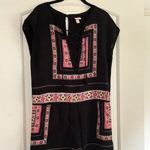 Black Summer Romper Size M